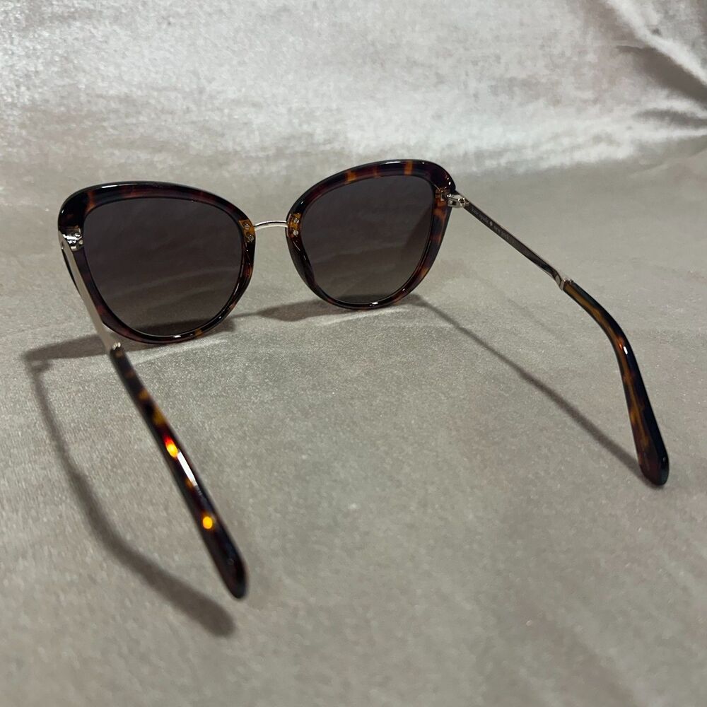 Kate Spade Sydnee Womens Cat Eye Sunglasses Tortoise Brown Gradient Lens - Picture 5 of 9